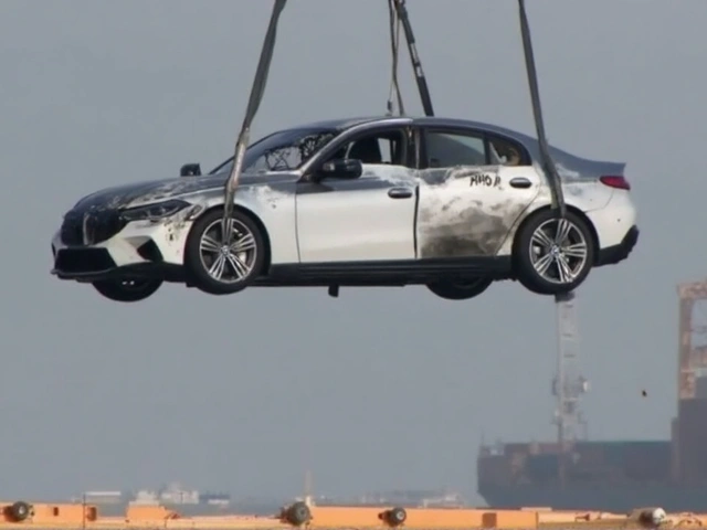 BMW tenta barrar venda de carros recuperados do incêndio no navio Fremantle Highway