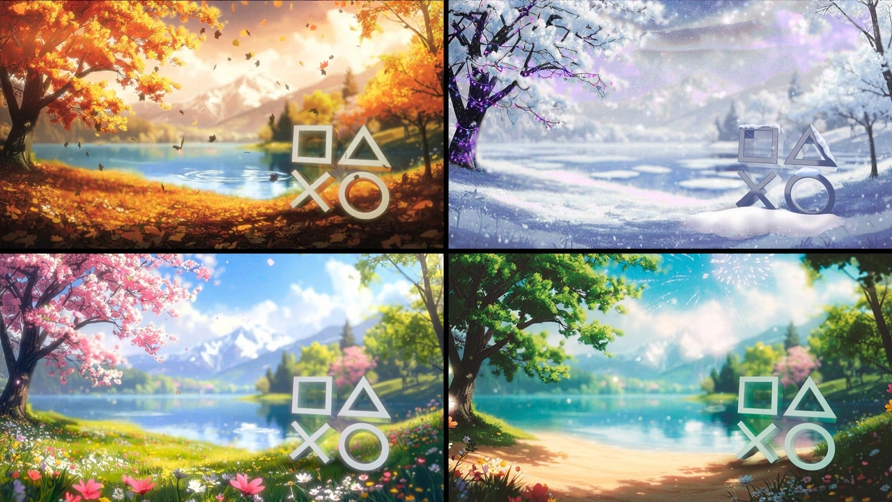 PS5 recibe actualización con fondo dinámico estacional y widget de estadísticas de juego